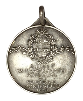 1930 World Cup Commemorative Silver Medal Prototype from Montevideo, Uruguay - The First Ever Made, for the First FIFA World Tournament!